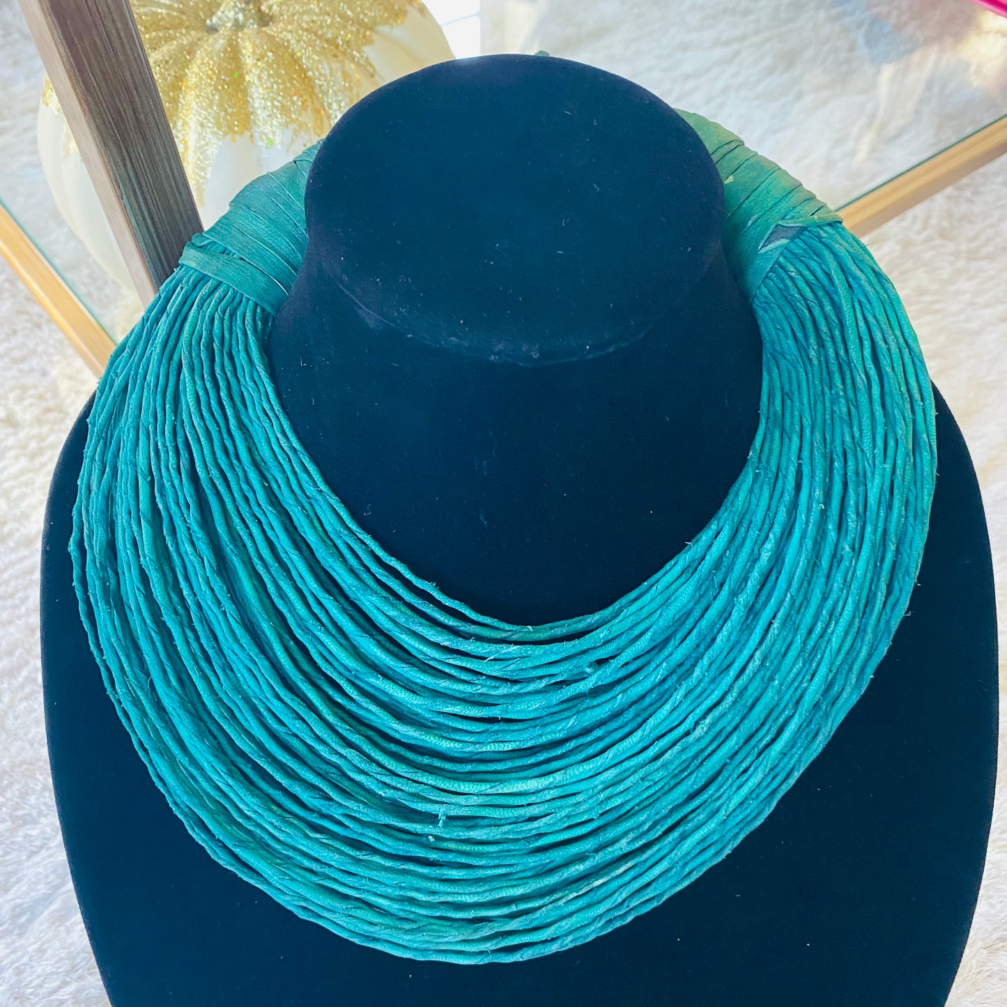 Raffia Necklaces