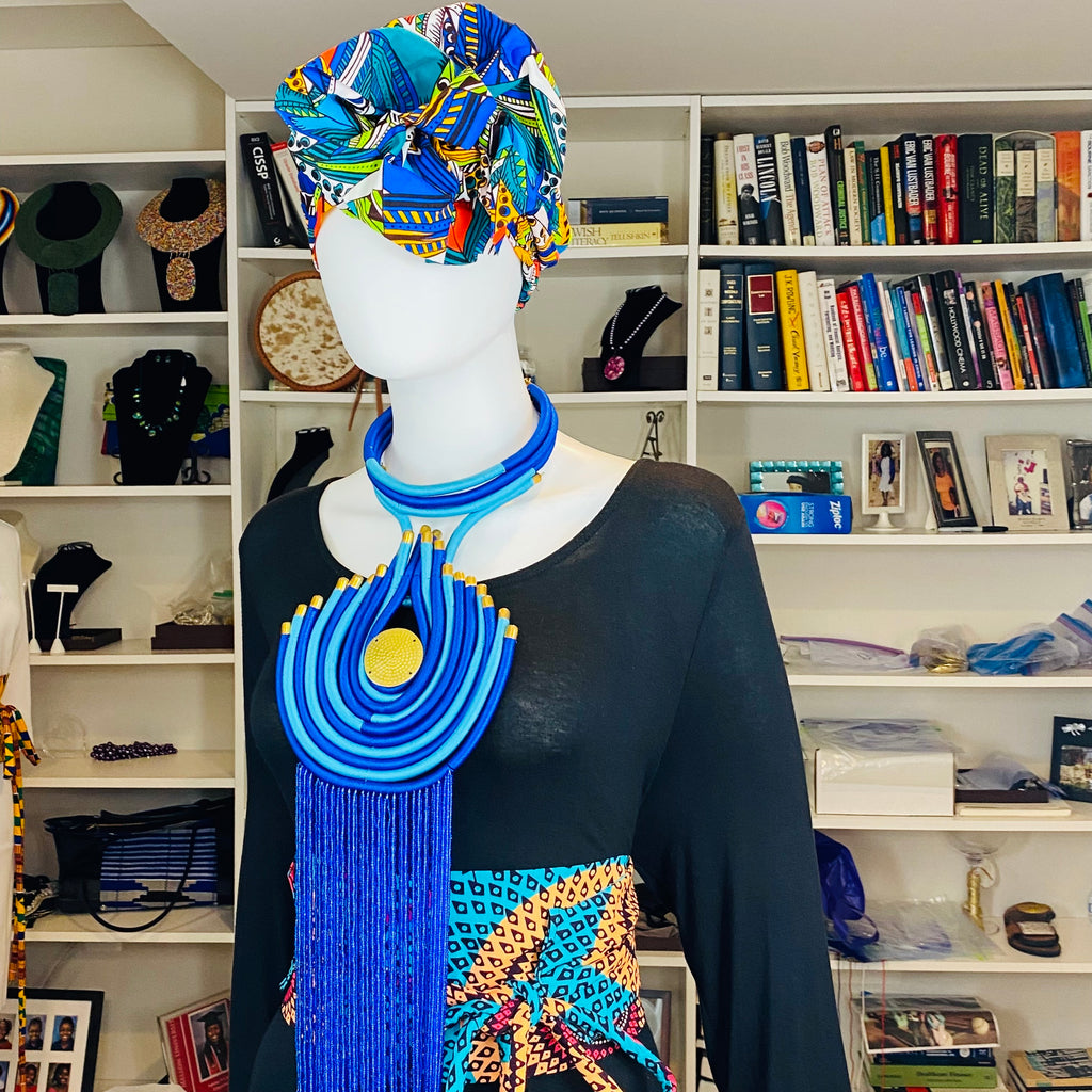 Ankara Turbans - Pre-tied/Slip-on – African headwrap – view 24