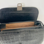 Load image into Gallery viewer, Embossed Leather Bag - Black
