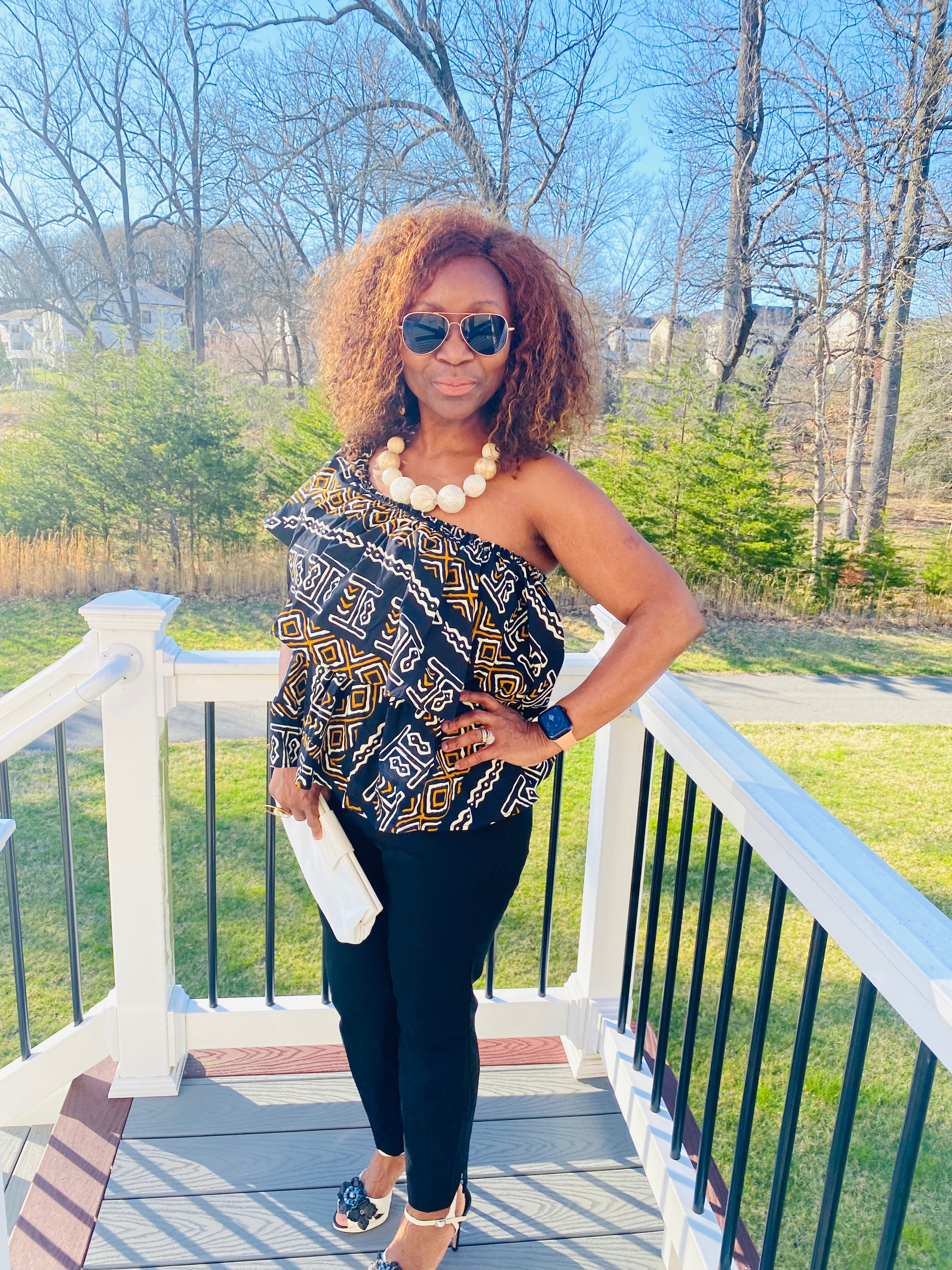 Mudcloth Print Top – view 7