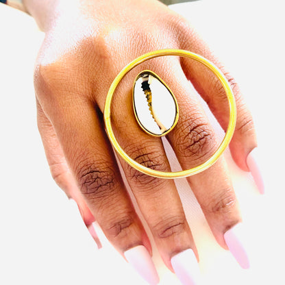 Cowrie Shell Adjustable Rings