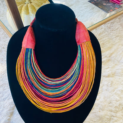 Raffia Necklaces