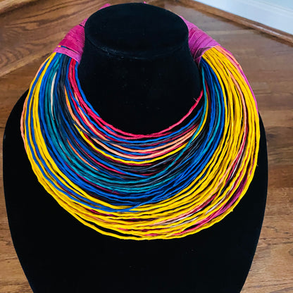 Raffia Necklaces