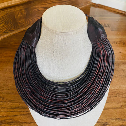 Raffia Necklaces