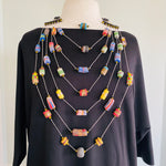 Load image into Gallery viewer, String and Stones Necklace
