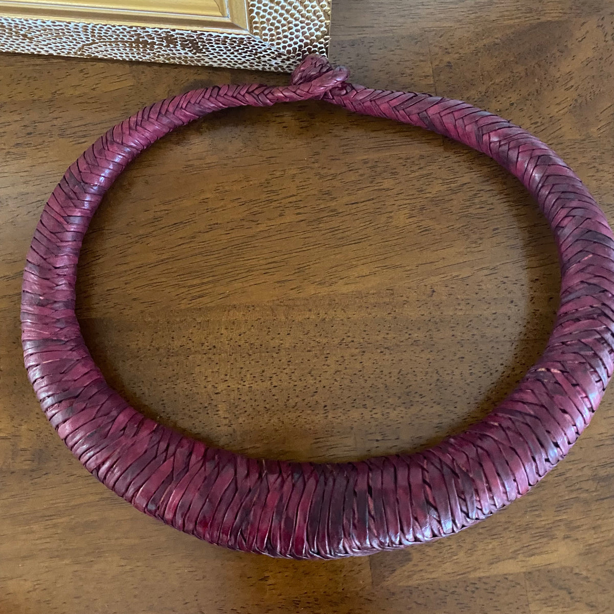 Jumbo Leather Choker – African necklace – view 16