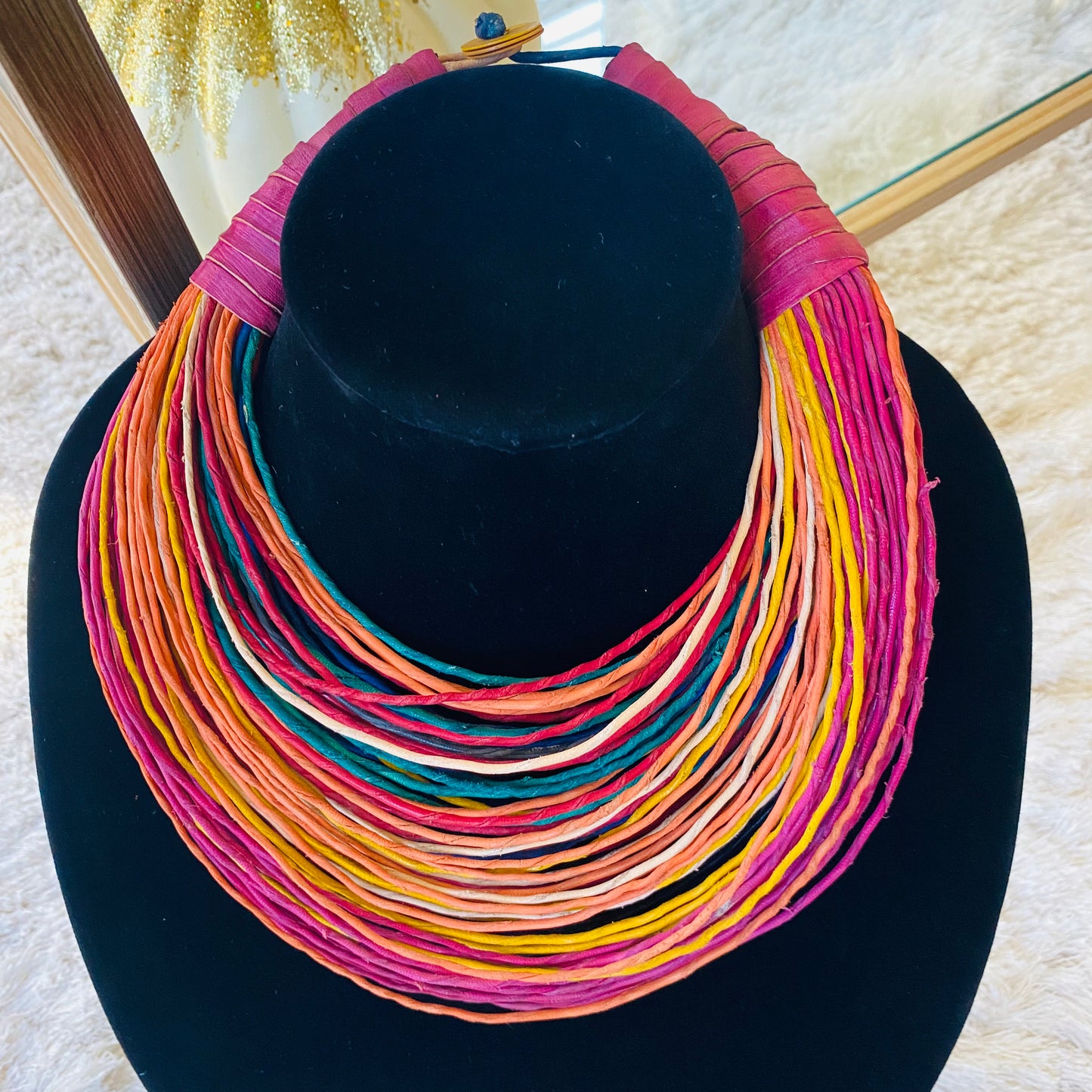 Raffia Necklaces