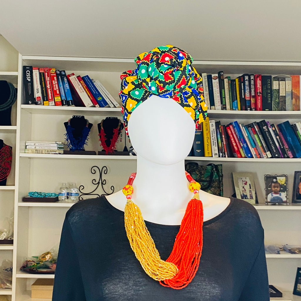 Satin Lined Turbans – African headwrap – view 12