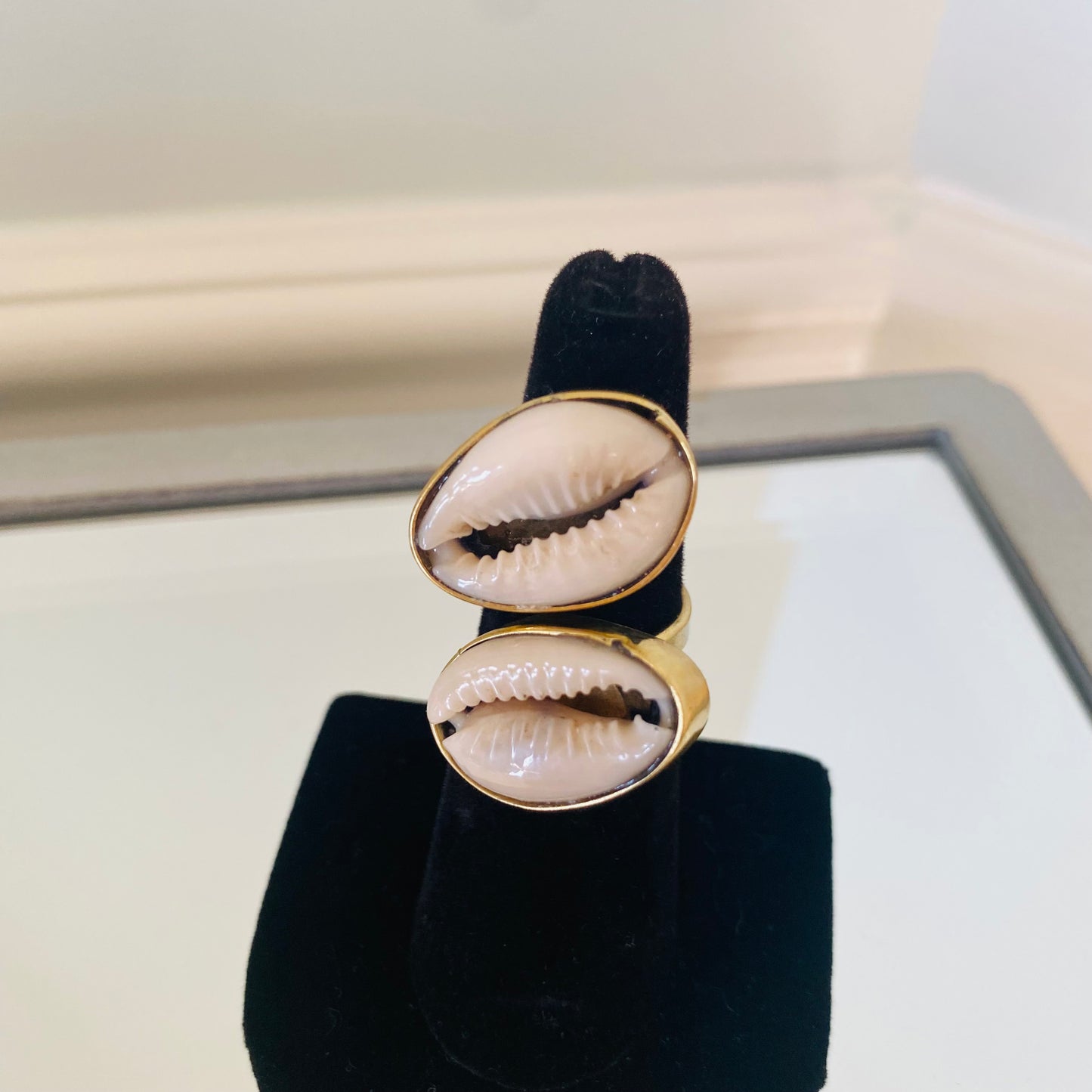 Cowrie Shell Adjustable Rings