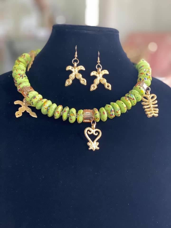 Adinkra Fever Necklace Set