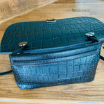 Load image into Gallery viewer, Embossed Leather Bag - Black

