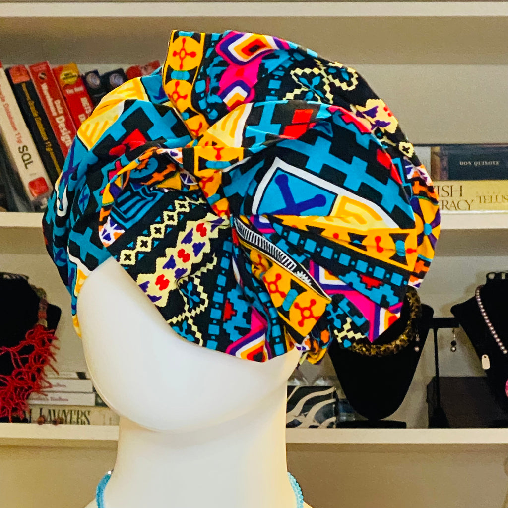 Ankara Turbans - Pre-tied/Slip-on – African headwrap – view 7