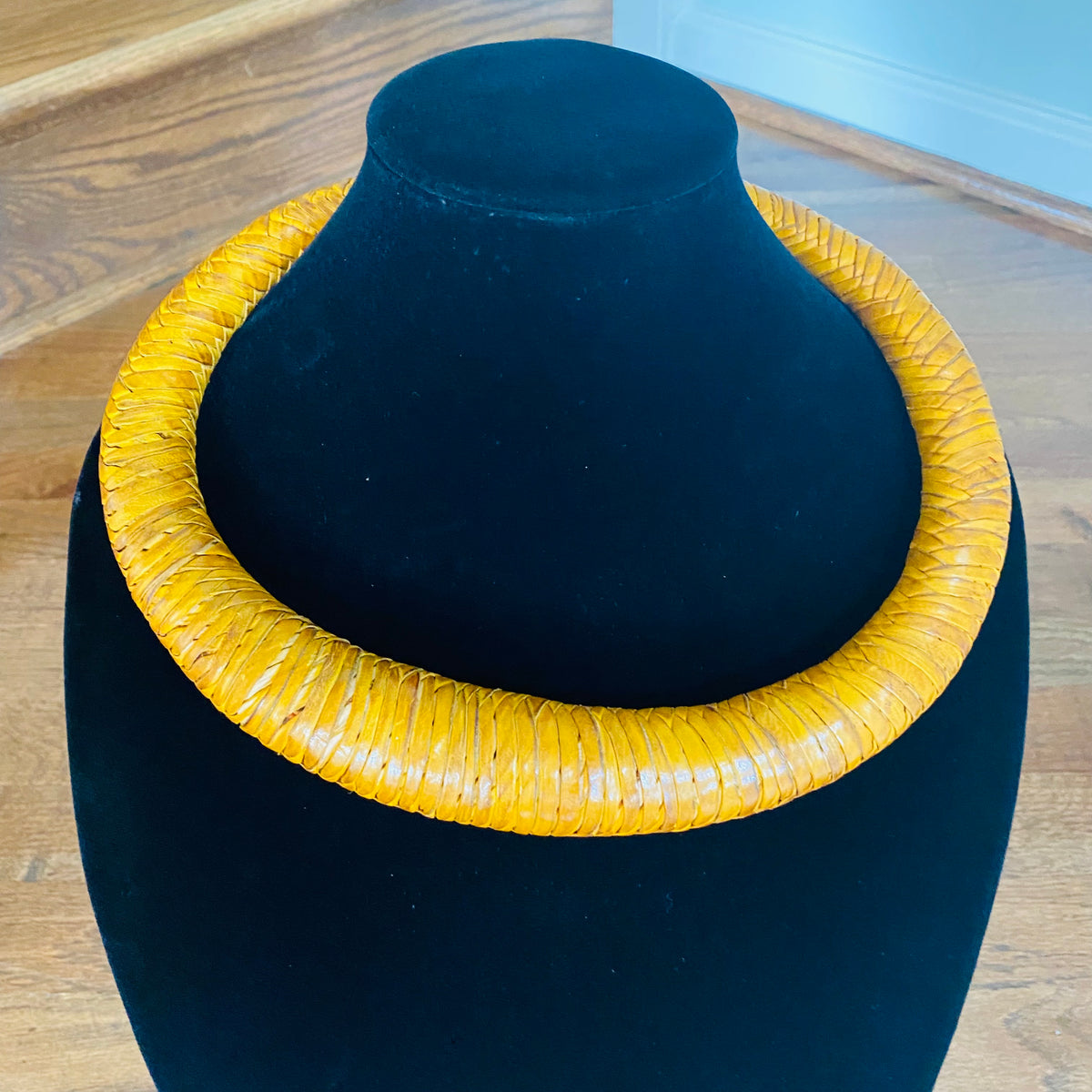 Jumbo Leather Choker – African necklace – view 10