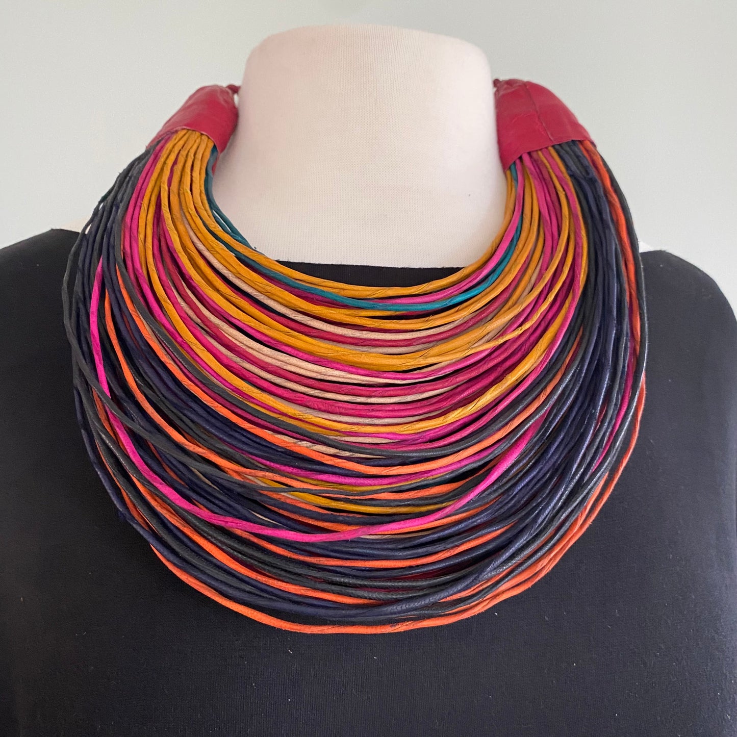 Raffia Necklaces