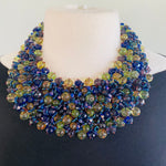 Load image into Gallery viewer, Crocheted Crystal Necklace w/ Earrings
