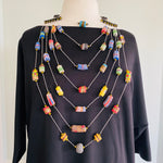 Load image into Gallery viewer, String and Stones Necklace
