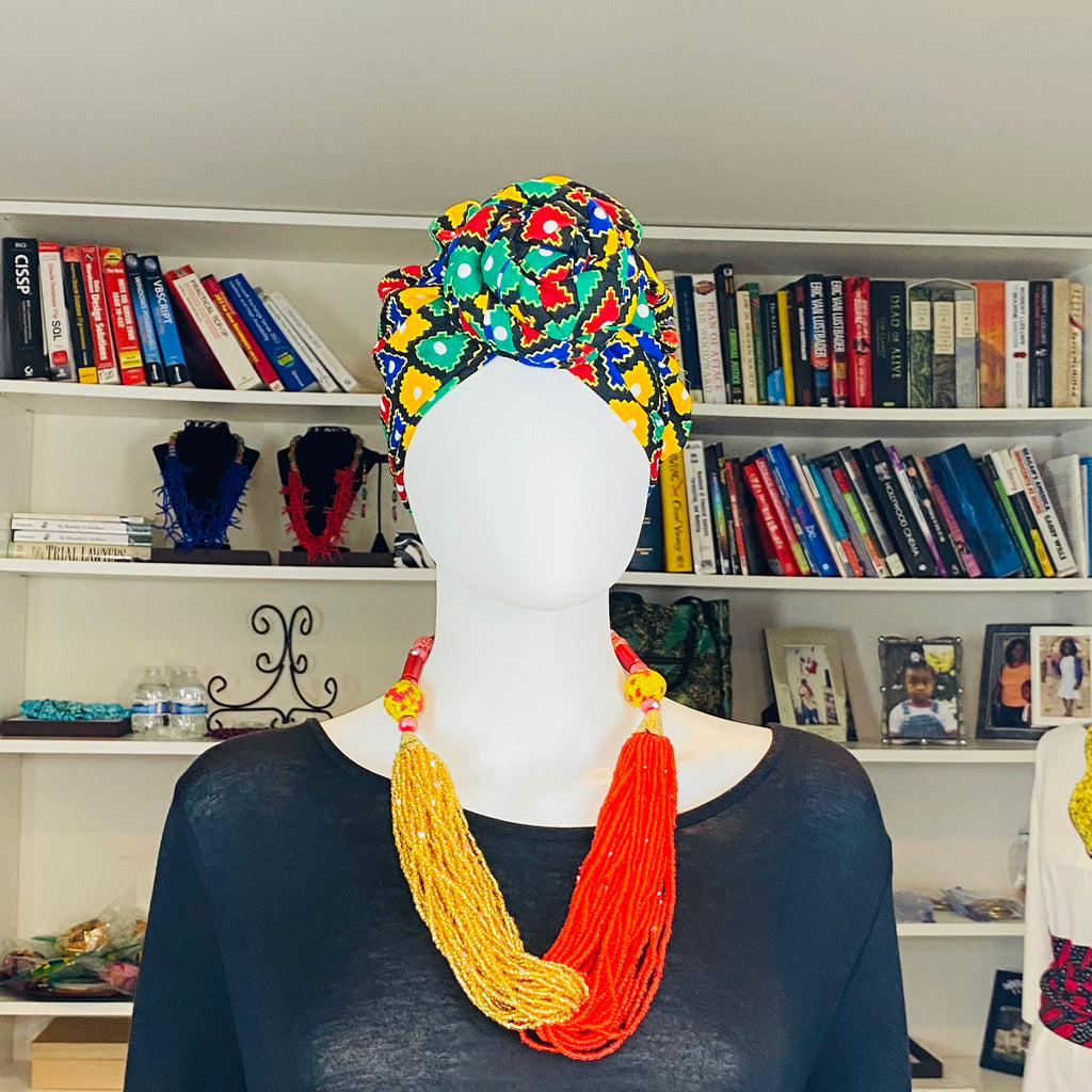 Satin Lined Turbans – African headwrap – view 10