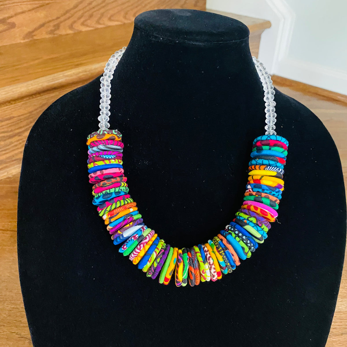 Chunky Button Necklace – view 2