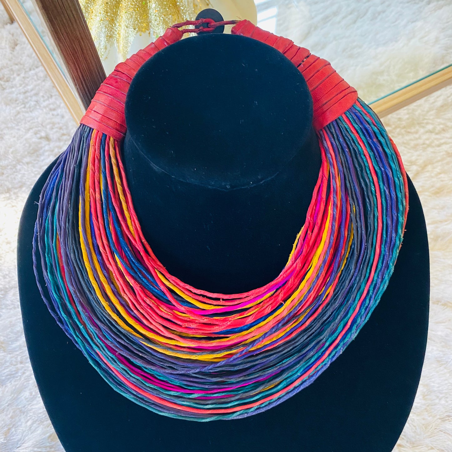 Raffia Necklaces