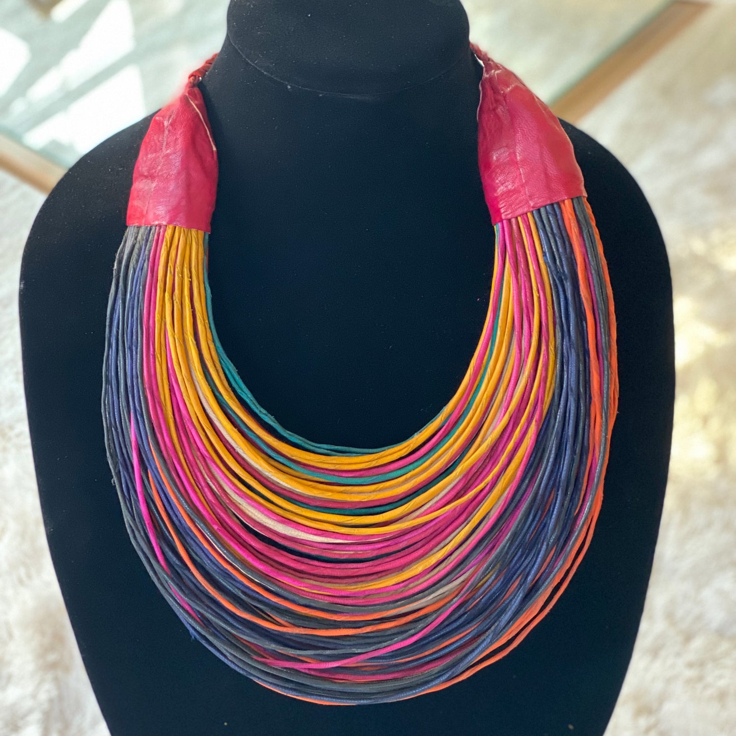 Raffia Necklaces