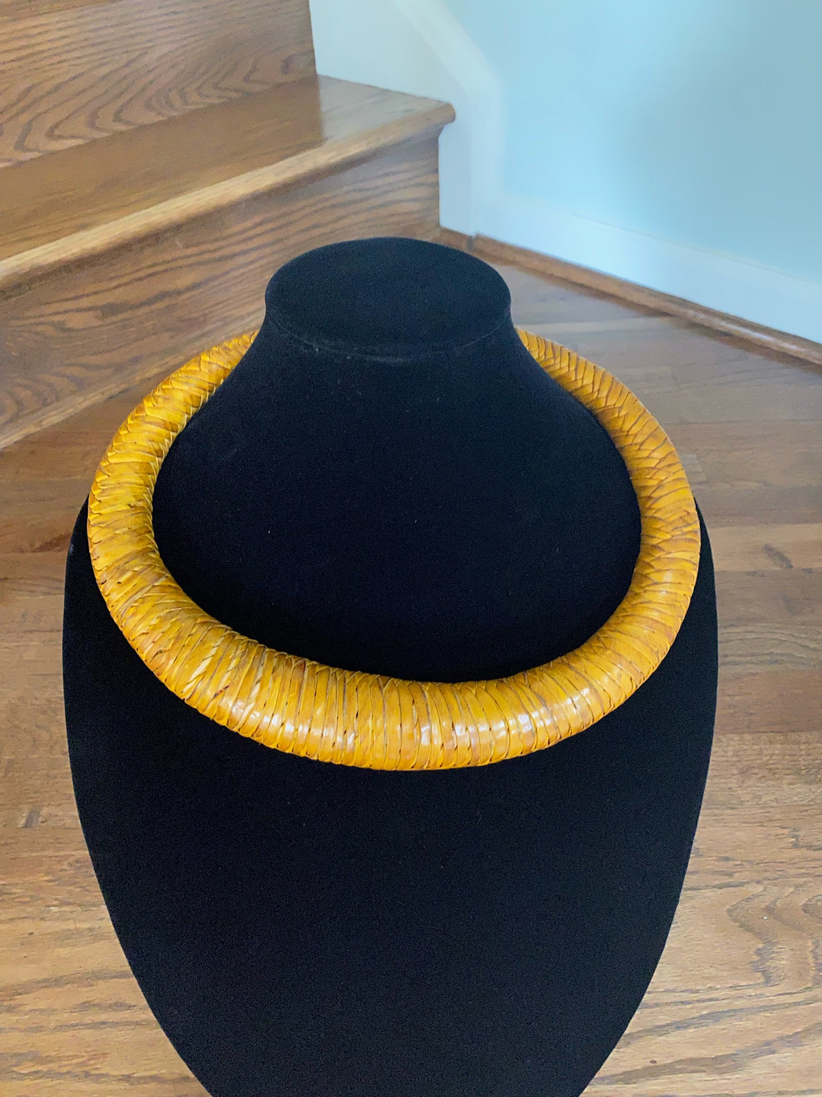 Jumbo Leather Choker – African necklace – view 5