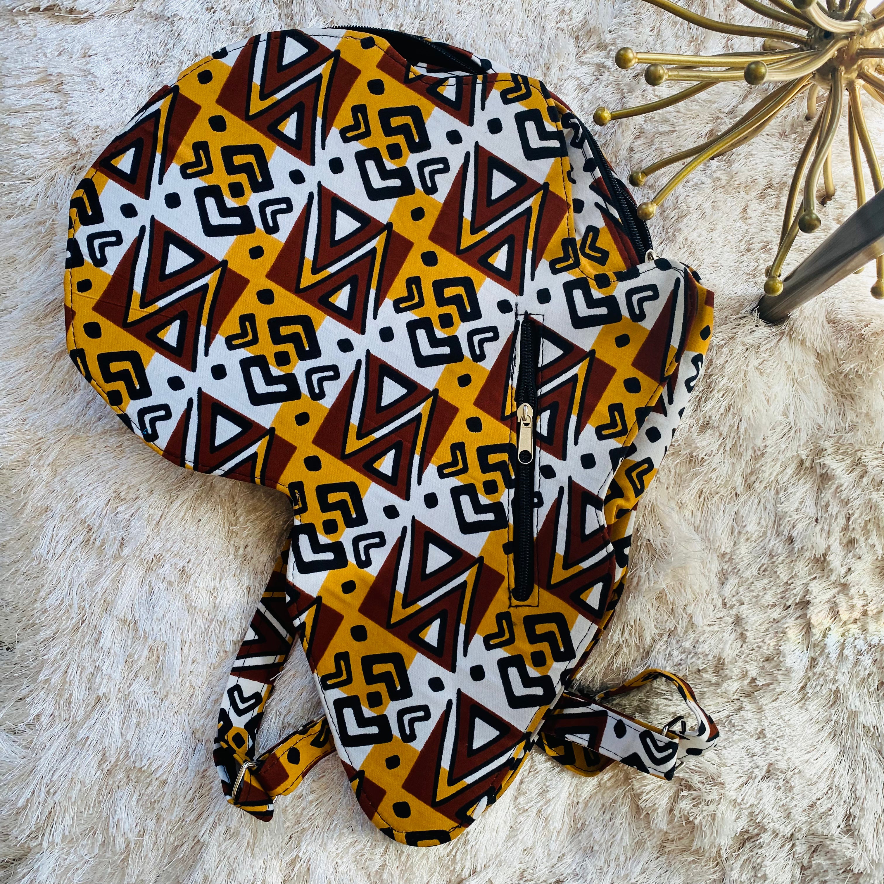 Map of Africa Backpack – African bag – view 2