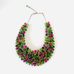 Load image into Gallery viewer, Crocheted Crystal Necklace w/ Earrings
