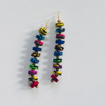 Load image into Gallery viewer, Long Button Earrings
