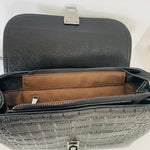 Load image into Gallery viewer, Embossed Leather Bag - Black
