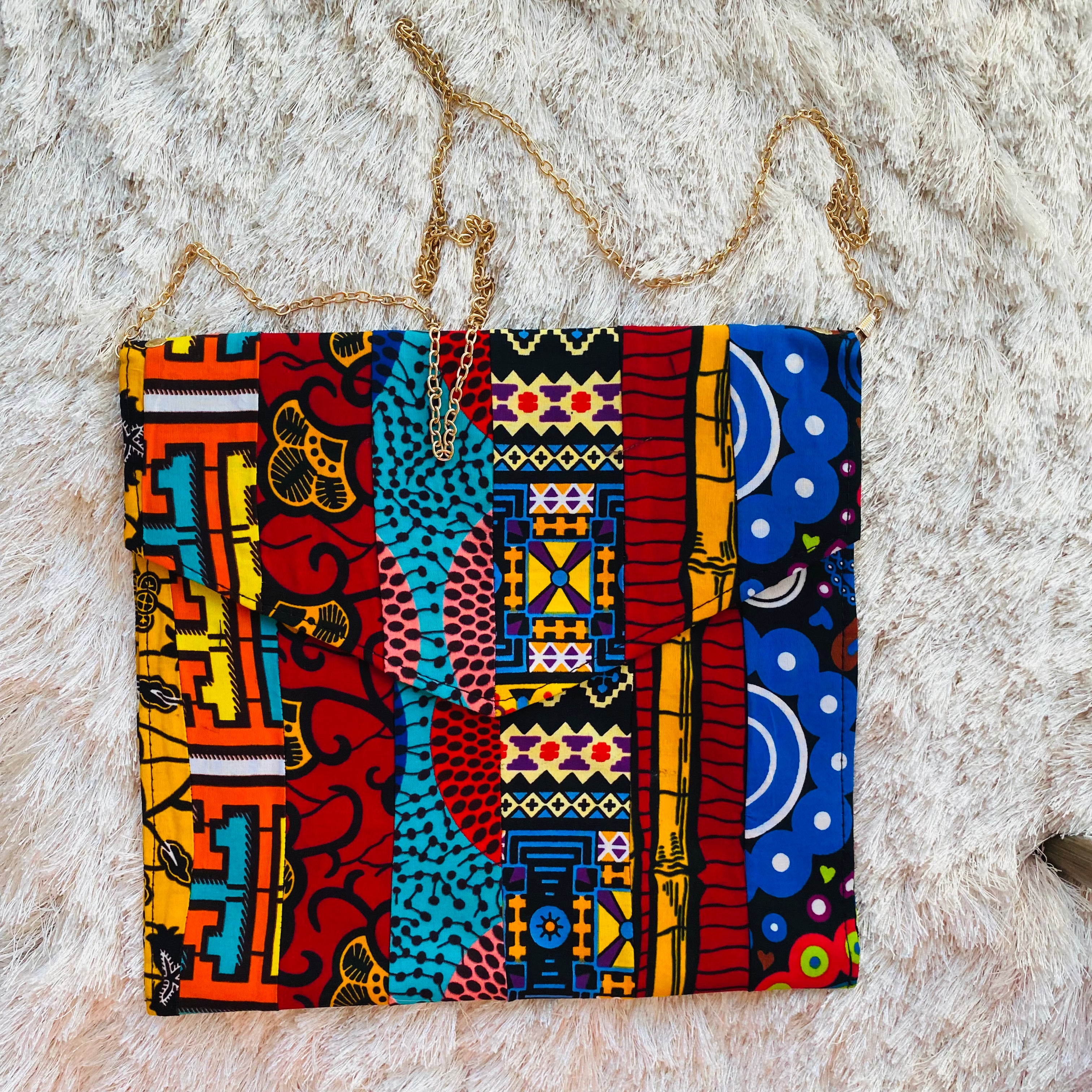 Patchwork Envelope Clutches – African bag