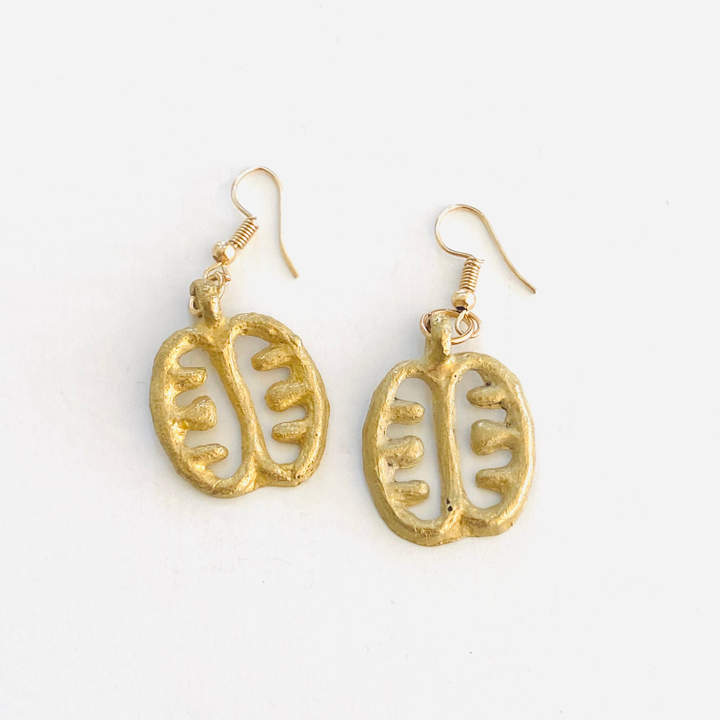 Adinkra Brass Earrings