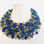 Load image into Gallery viewer, Crocheted Crystal Necklace w/ Earrings
