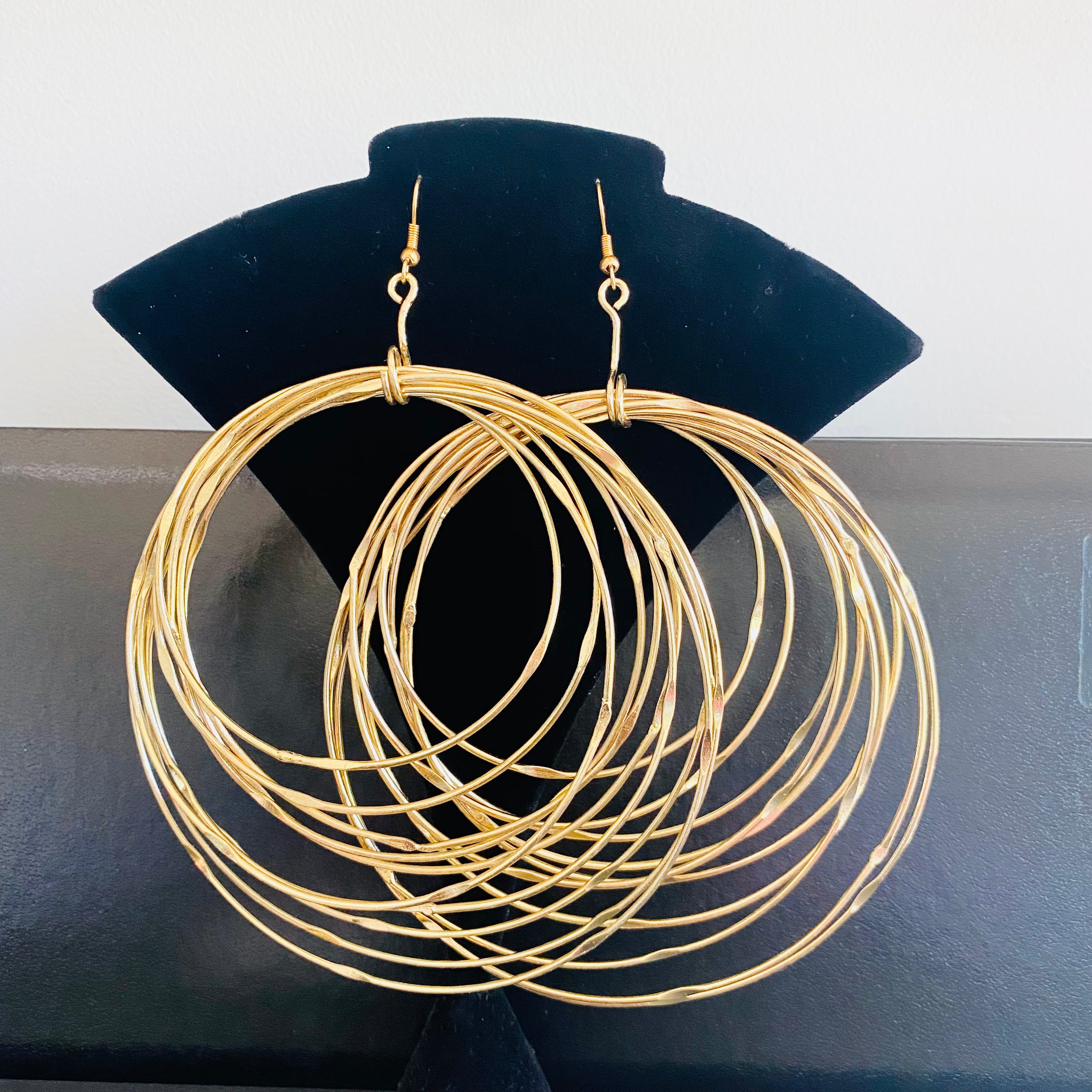 Statement Brass Earrings – view 4