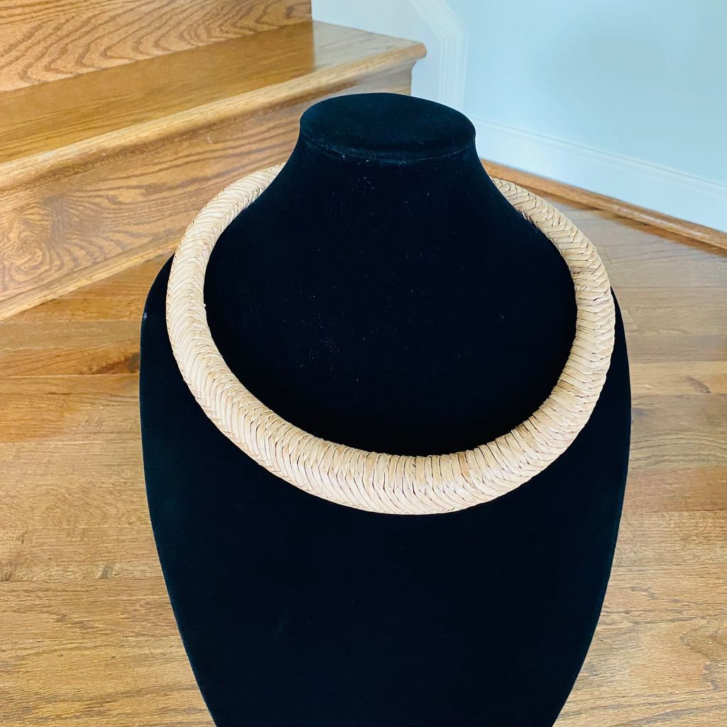 Jumbo Leather Choker – African necklace – view 30