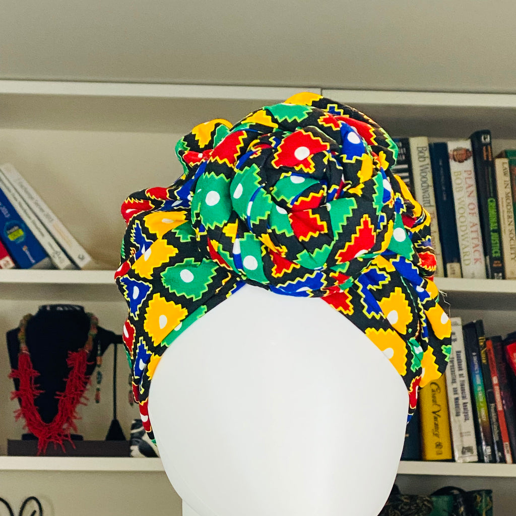 Satin Lined Turbans – African headwrap – view 11