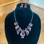 Load image into Gallery viewer, The Steffi Necklace w/ Earrings
