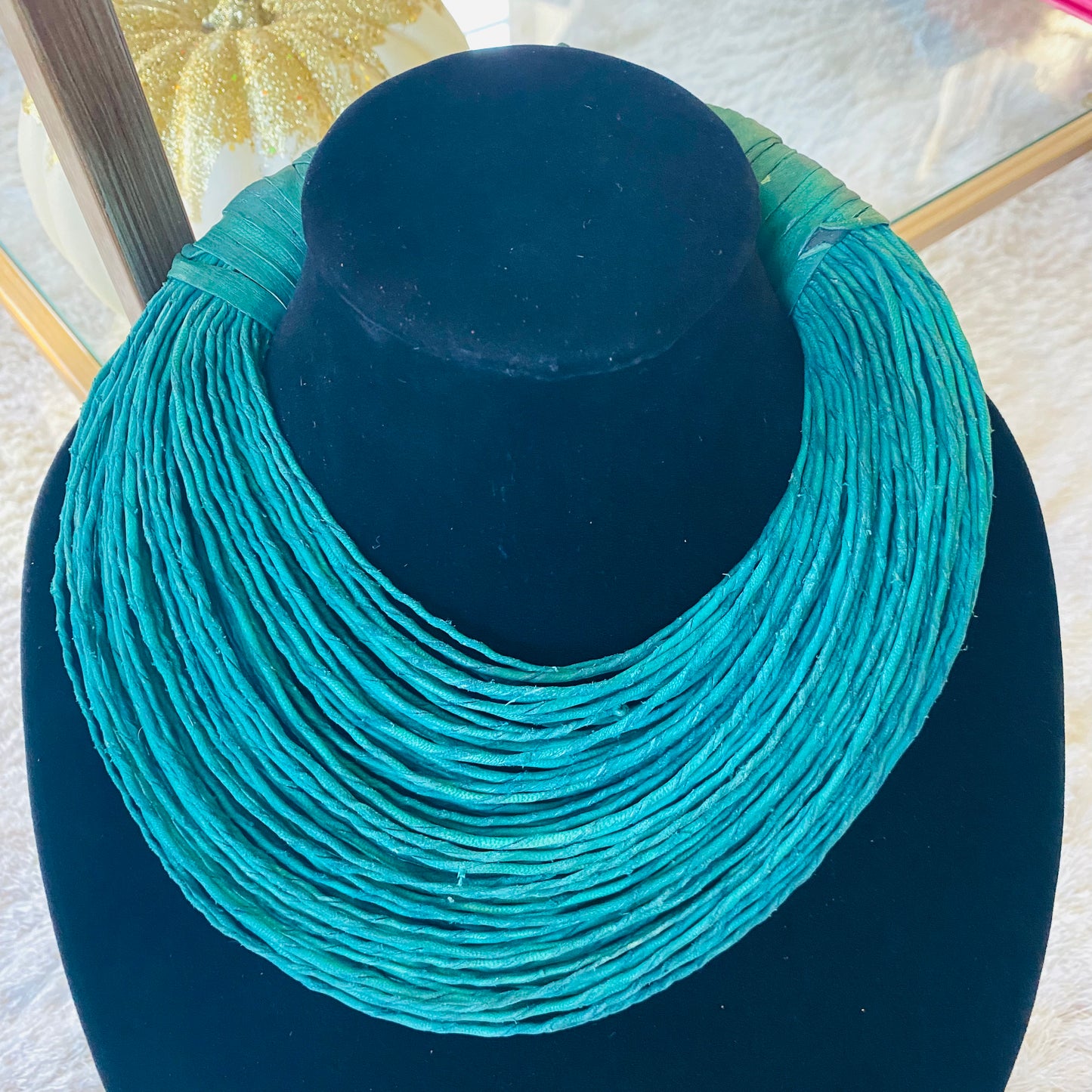 Raffia Necklaces