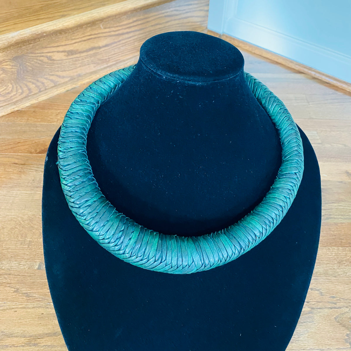 Jumbo Leather Choker – African necklace – view 29