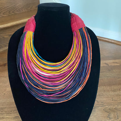 Raffia Necklaces