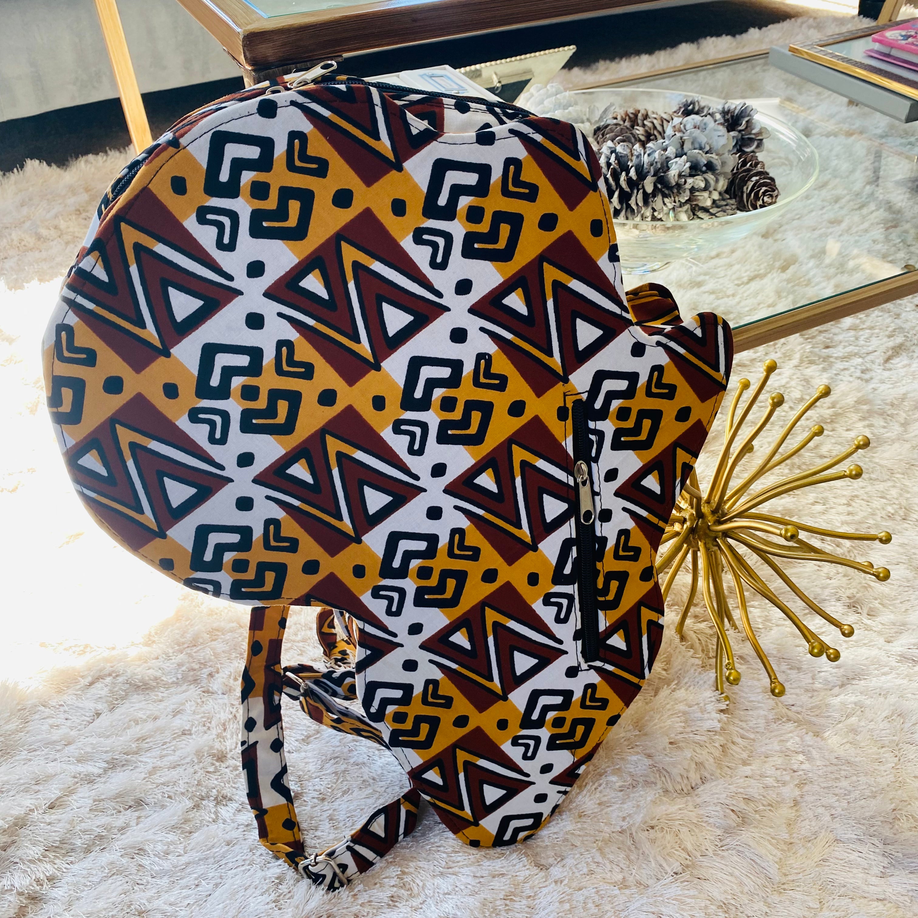 Map of Africa Backpack – African bag – view 7
