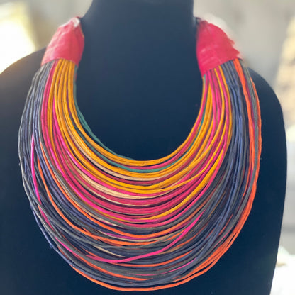 Raffia Necklaces