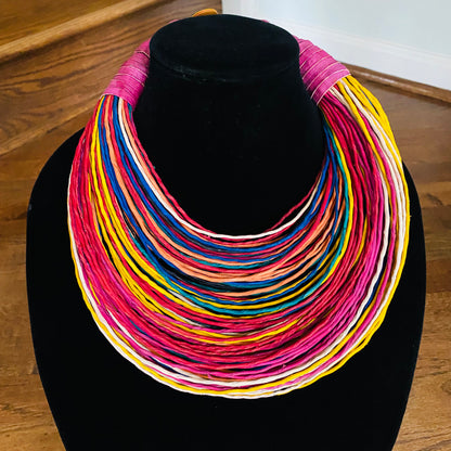 Raffia Necklaces