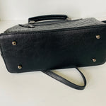 Load image into Gallery viewer, Embossed Leather Bag - Black
