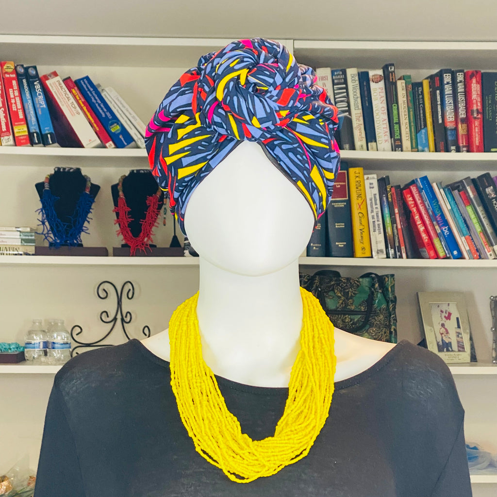 Satin Lined Turbans – African headwrap – view 19