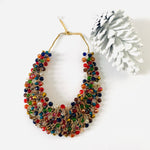 Load image into Gallery viewer, Crocheted Crystal Necklace w/ Earrings
