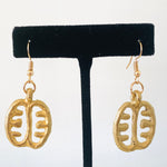 Load image into Gallery viewer, Adinkra Brass Earrings
