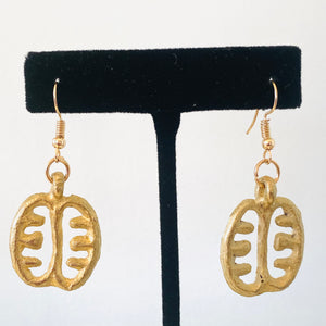 Adinkra Brass Earrings