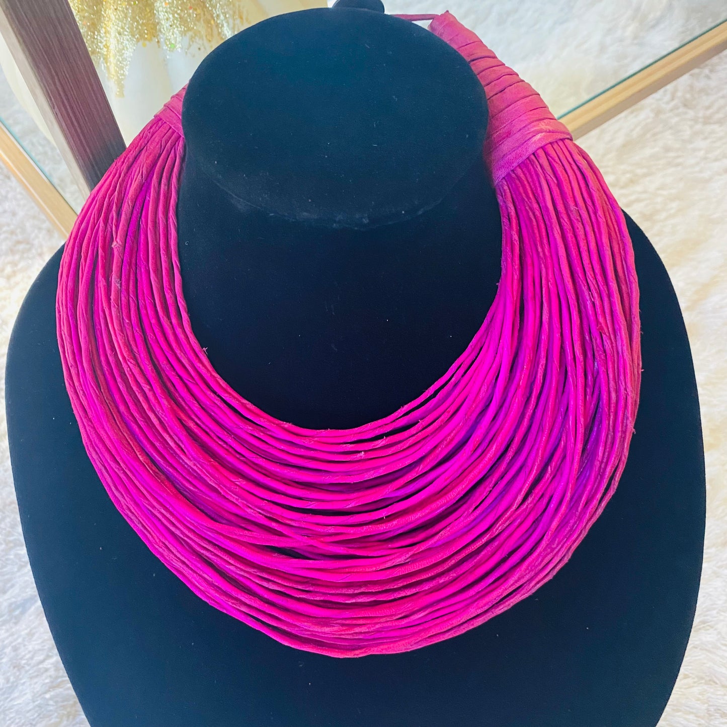 Raffia Necklaces