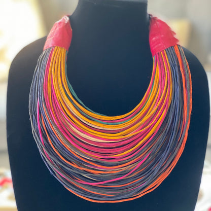 Raffia Necklaces