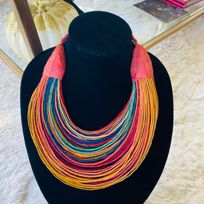 Raffia Necklaces